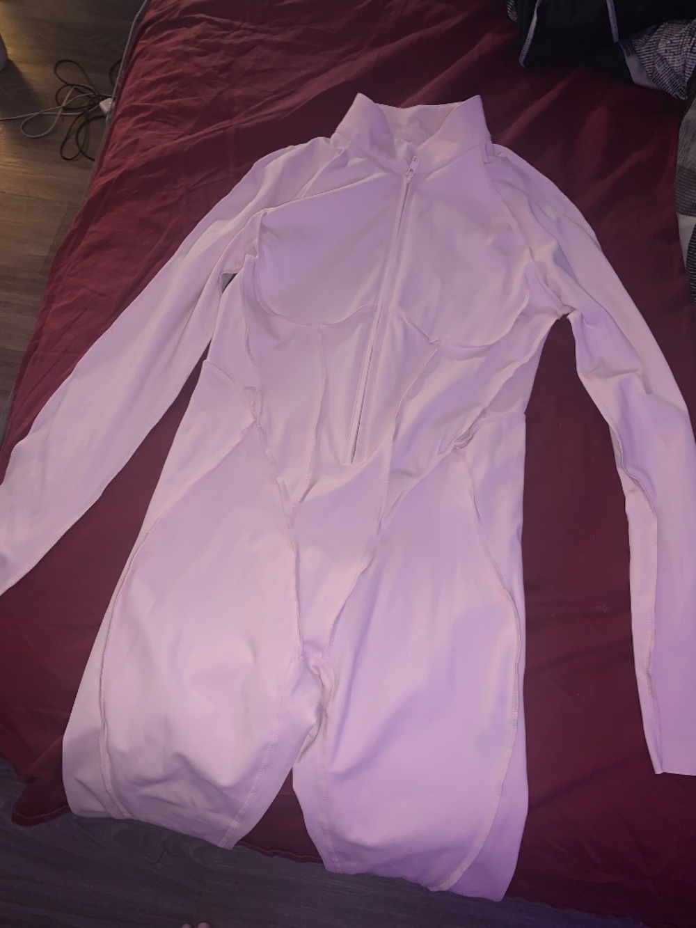 BetterMe Full-Length bodysuit jumpsuit ballet Pink , Medium (NWOT) - Picture 6 of 7